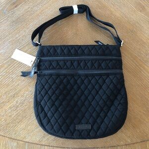 Vera Bradley Black Trio Zip Hipster Bag